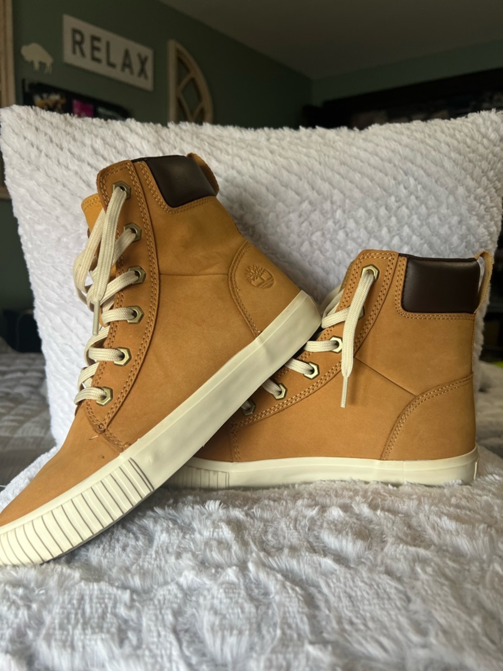 Timberland Skyla Wheat Nubuck High-Top Sneaker boot